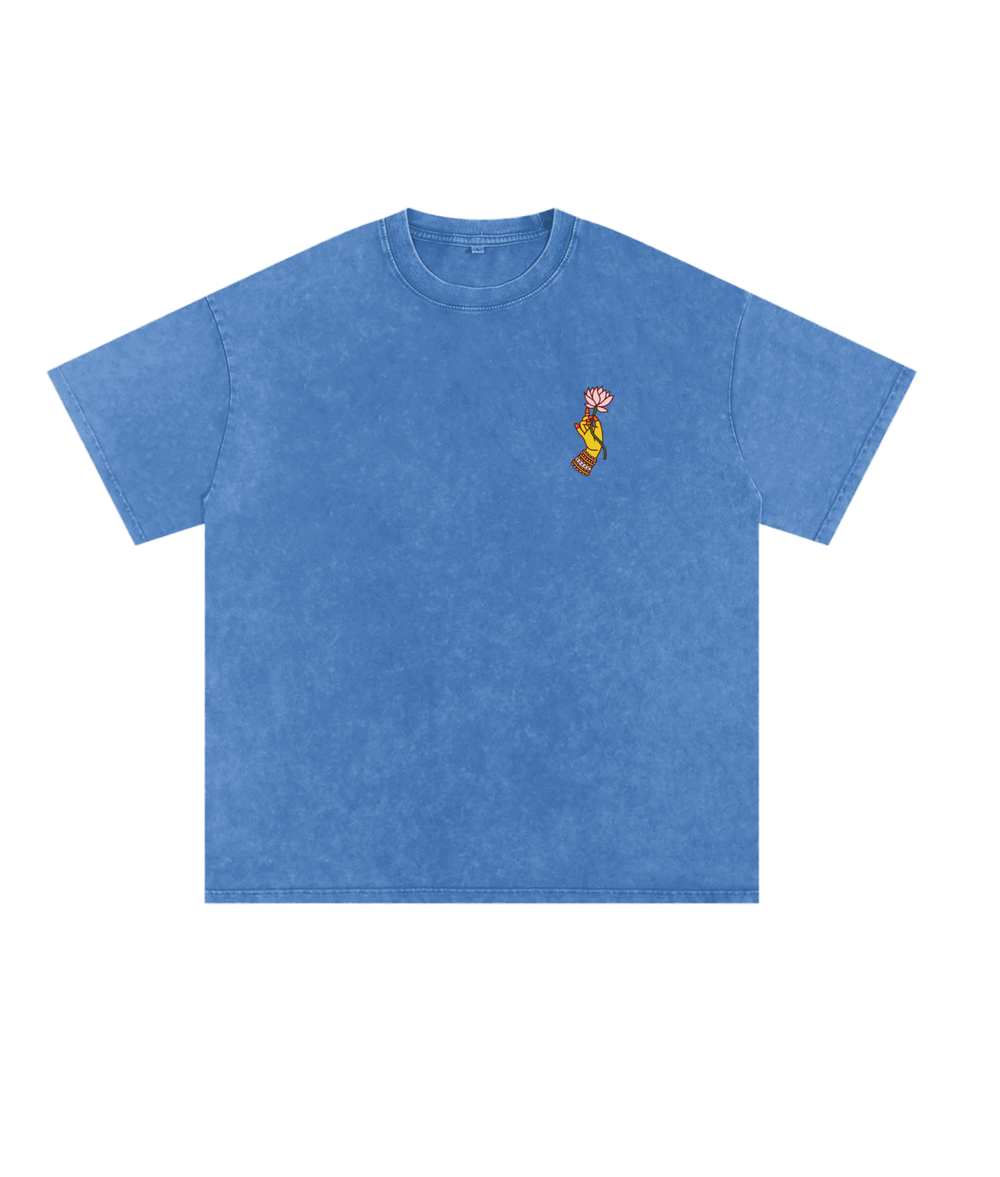 Light Blue Oversized Cotton T-Shirt