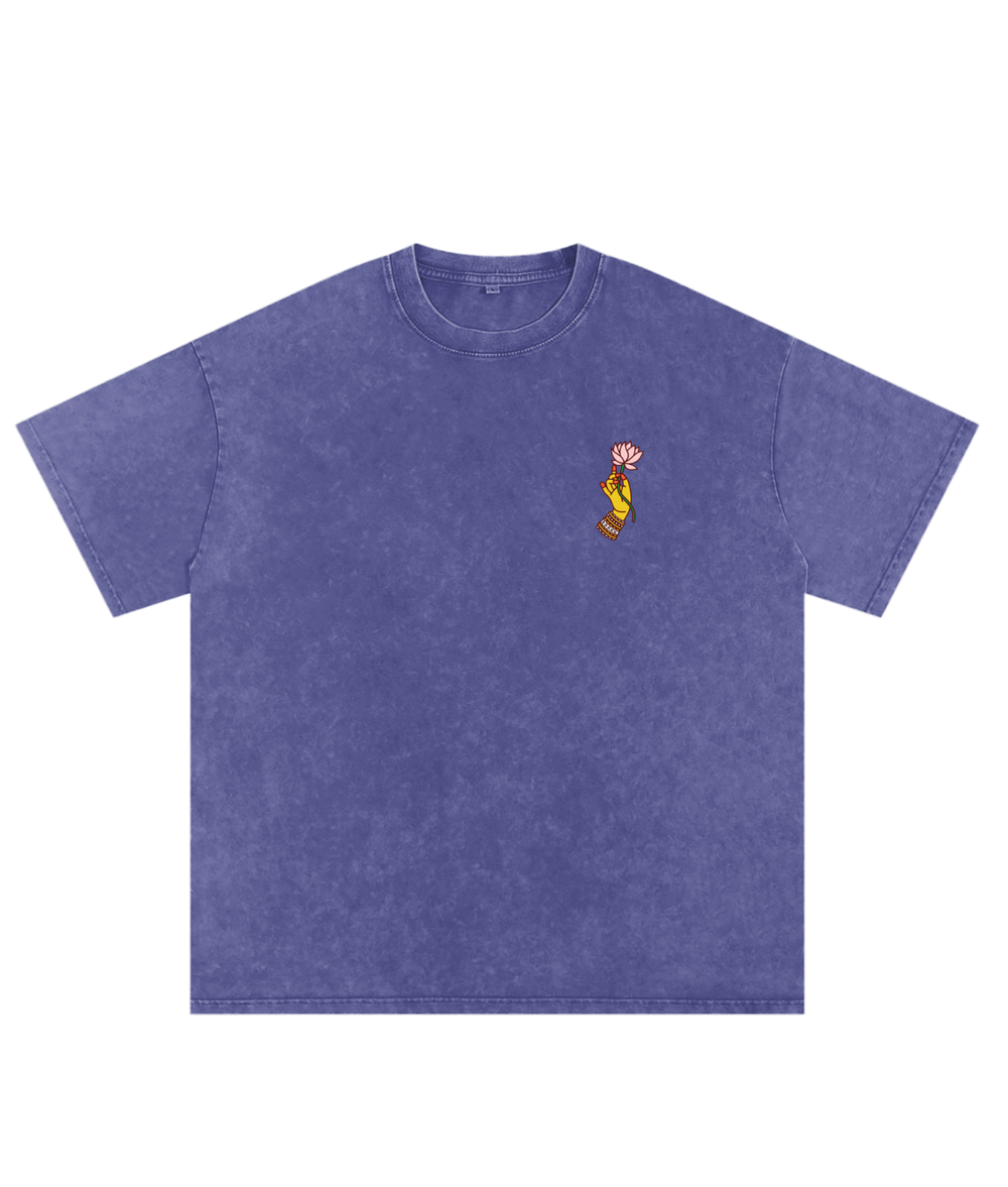 Purple Haze Oversized Cotton T-Shirt